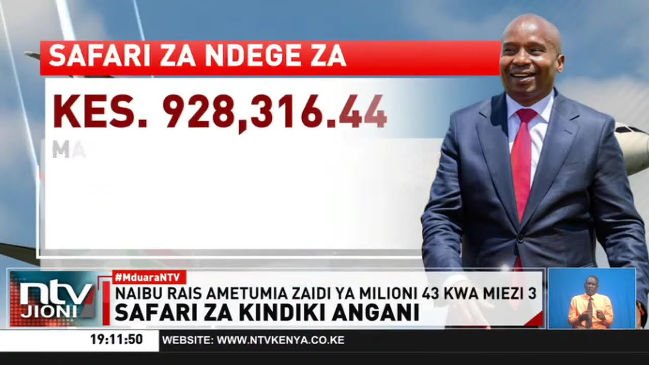 Naibu rais Kindiki atumia takriban SH 1M kila siku kusafiri tu kwa ndege mwaka wa 2025