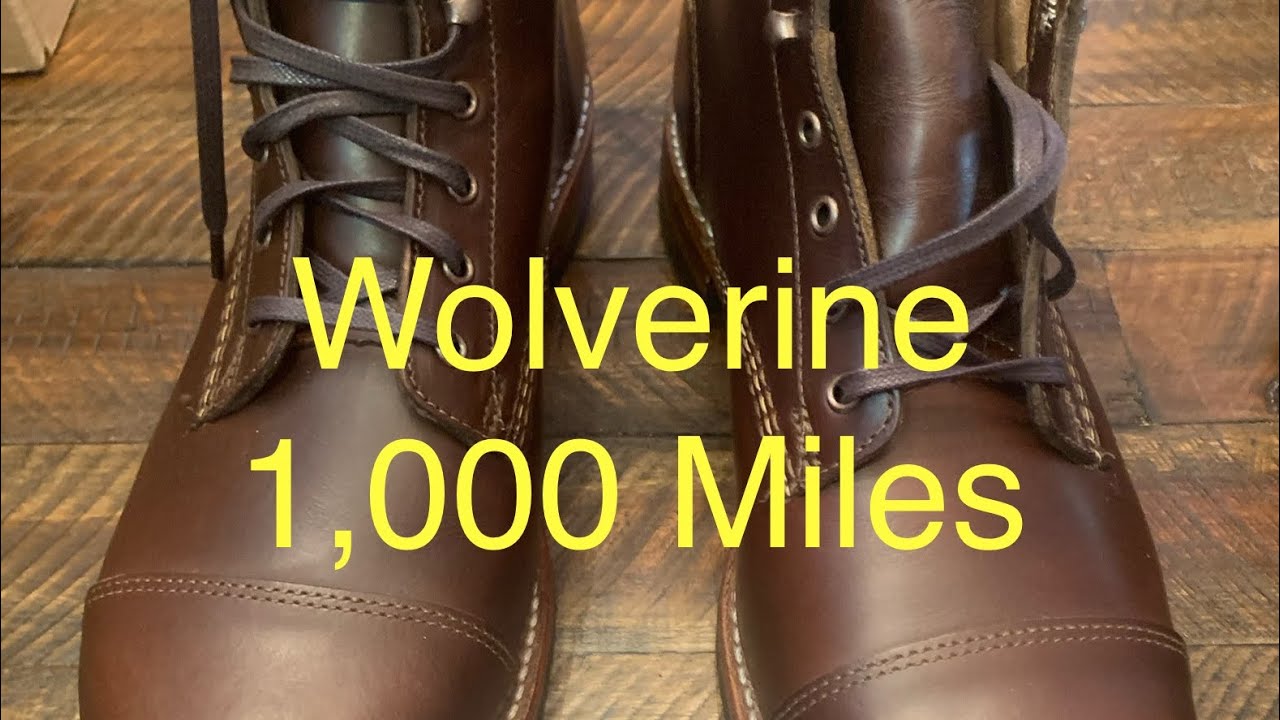 Wolverine 1000 mile in brown/cap toe