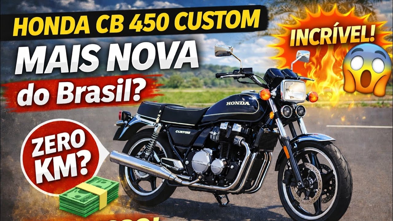 A Honda CB 450 Custom mais nova do Brasil! Zero KM?