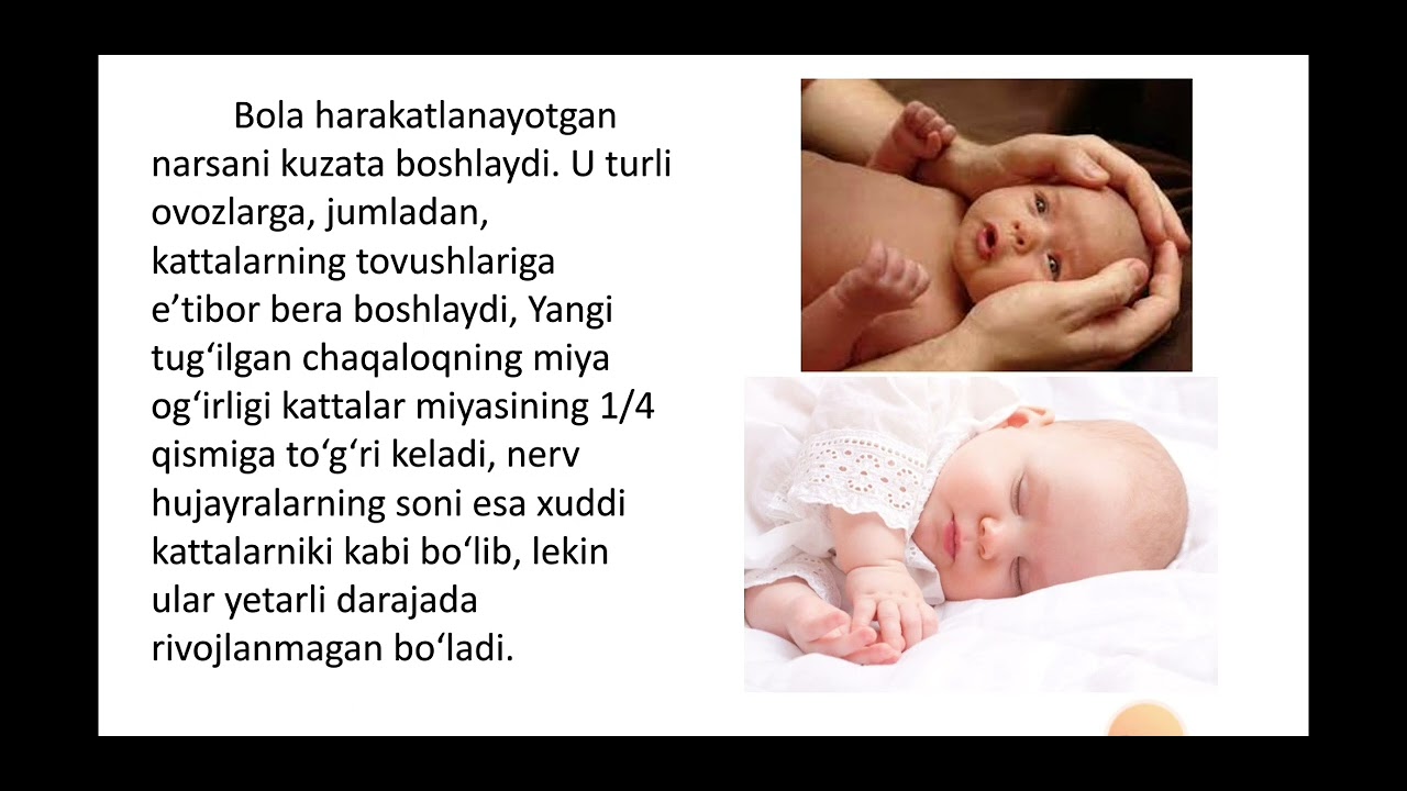 Ontogenezning ilk bosqichida psixik rivojlanish xususiyatlari.