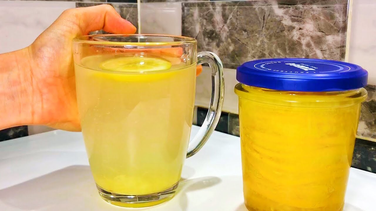 Рецепт чая с лимоном, имбирем и медом в охлажденной кипяченой воды