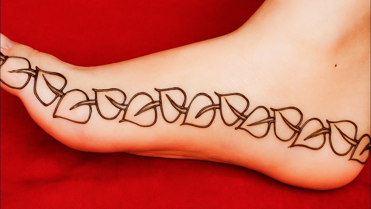 Very Easy & Stylish Feet Mehandi Design| Beautiful Leg Mehandi Design|Feet mehndi design| leg mehndi