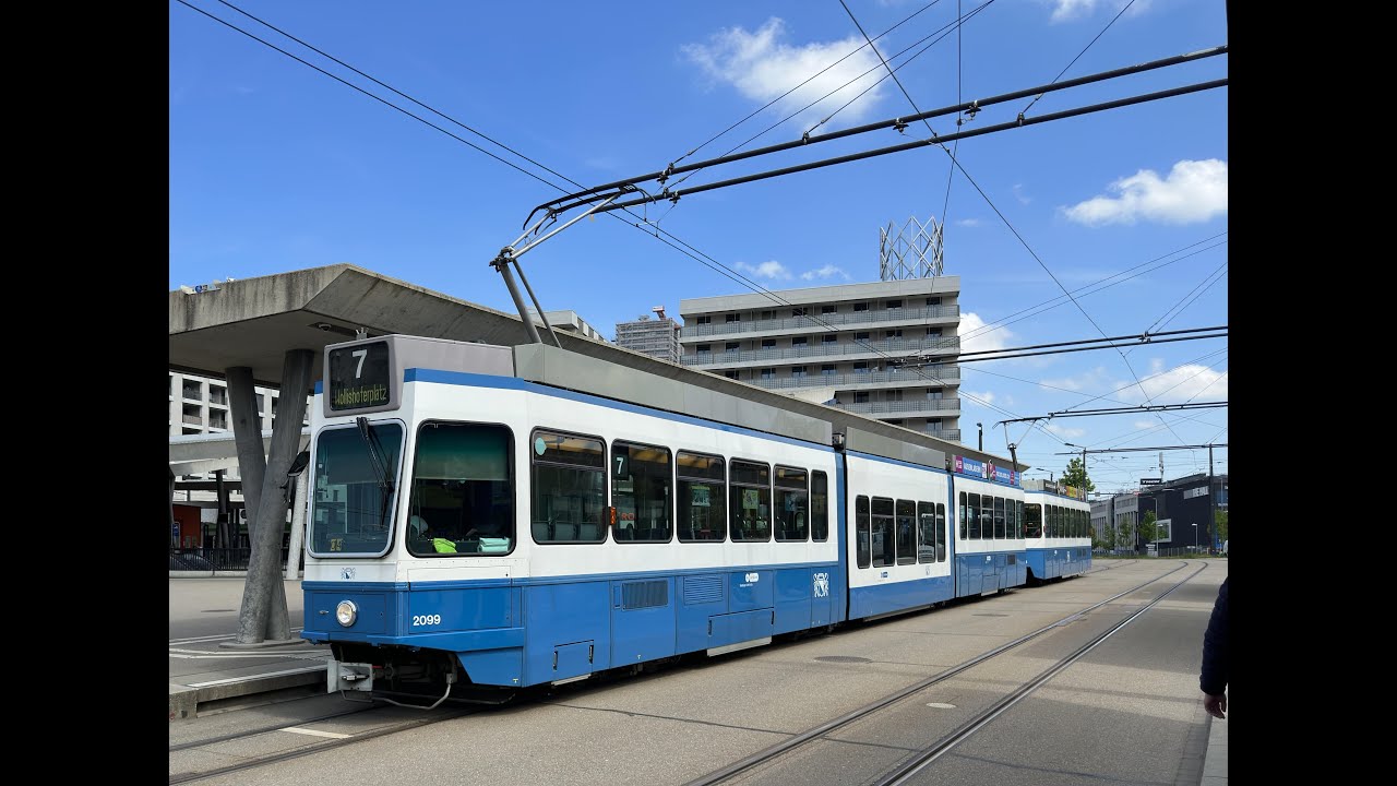 Linie 7 Zürich -  Waldgarten bis Bahnhof Stettbach