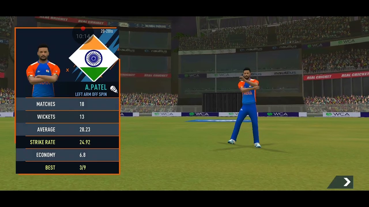 Real cricket 24 India vs South Africa super 8 match T20 world cup match