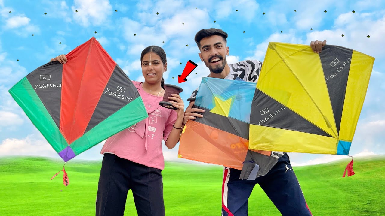 Kite Flying 2024 🤩 Kite Fighting 🔥 Patangabazi 🪁 Yogesh 01