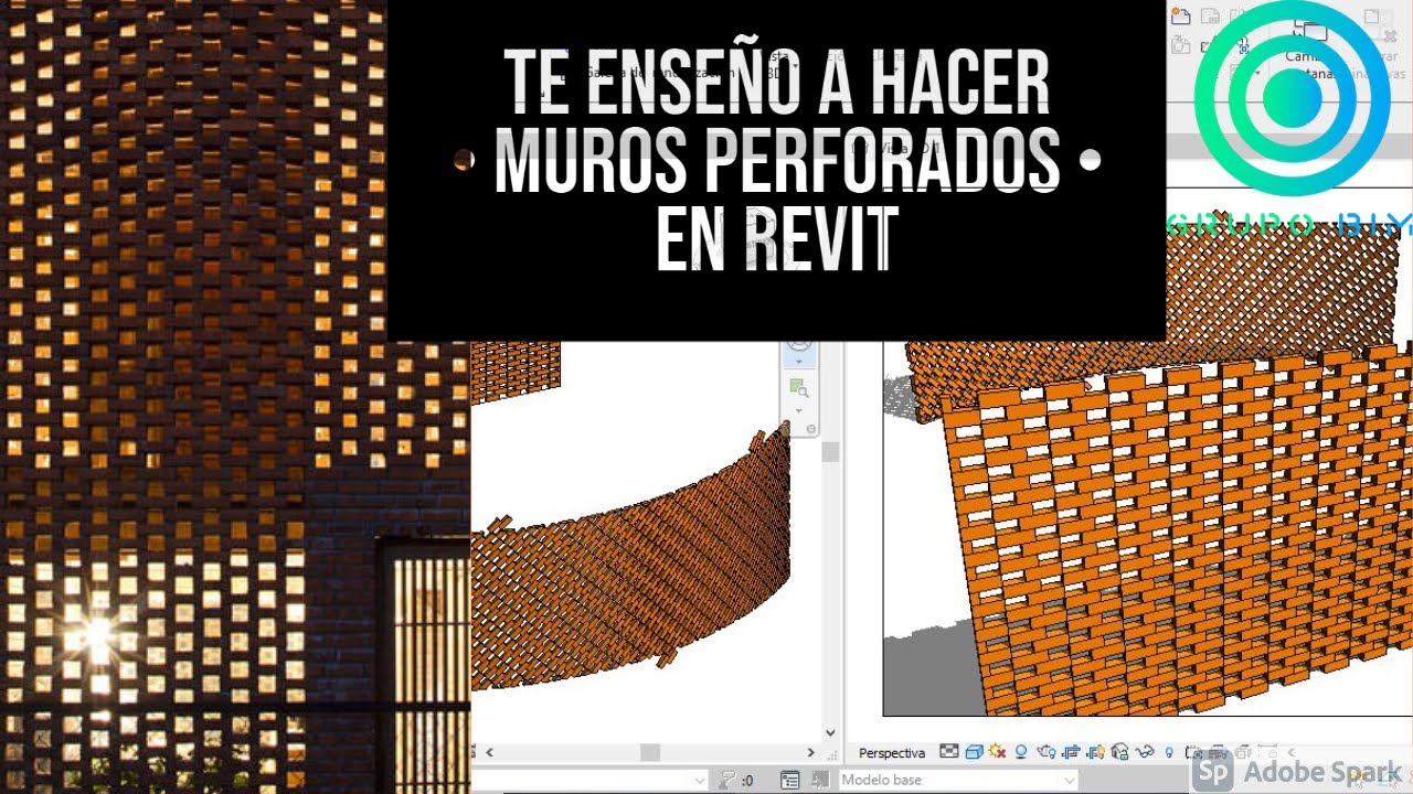TE ENSEÑO A HACER • MUROS PERFORADOS •  EN REVIT