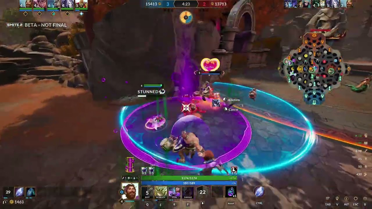 Late night Smite 2 gameplay
