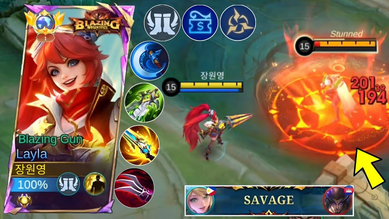 LAYLA SAVAGE!! UNSTOPPABLE LATE GAME LAYLA 1 HIT FULL BULD AND EMBLEM 2025! - MLBB