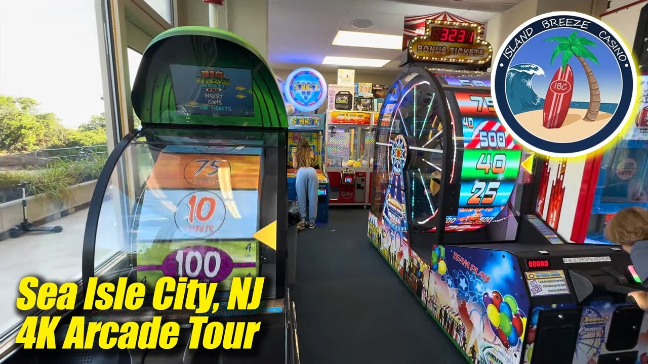 Island Breeze Casino (Sea Isle City, NJ), 4K arcade walkthrough & tour, August 2024