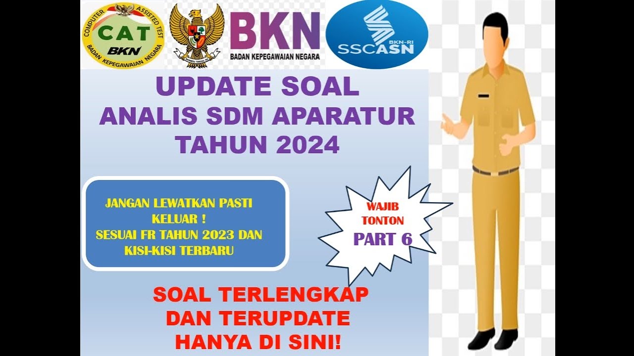 TERBARU SOAL ANALIS SDM APARATUR AHLI PERTAMA