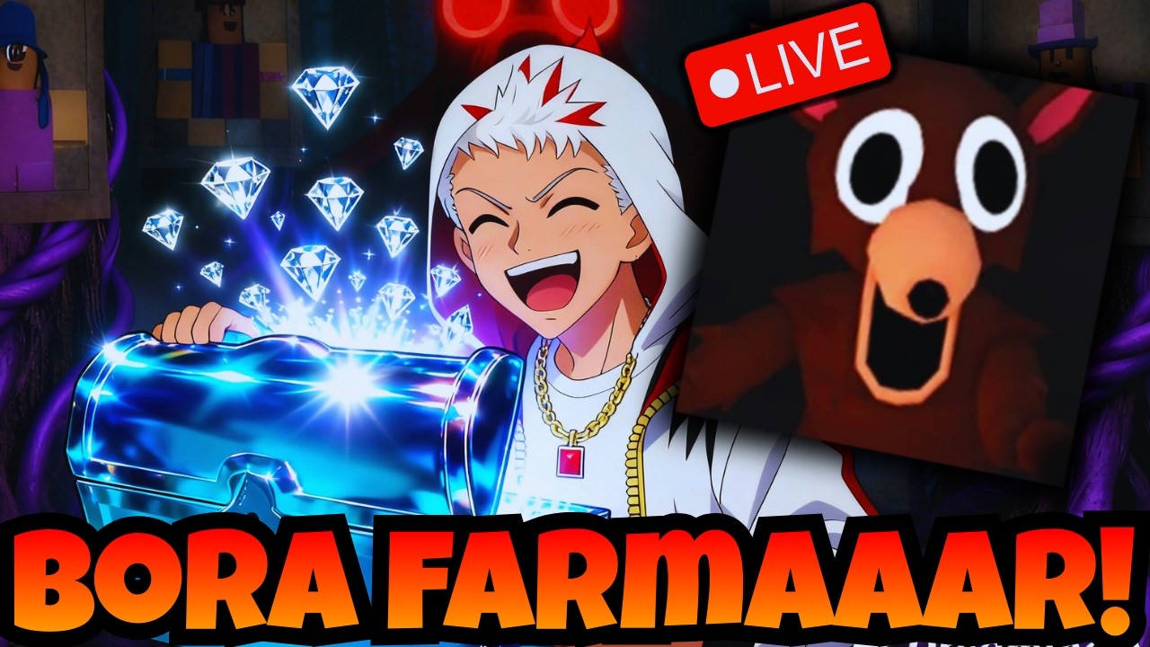 🔴LIVE - 99 NOITES NA FLORESTA☀️FARMANDO DIAMANTES!!☀️ROBLOX AO VIVO