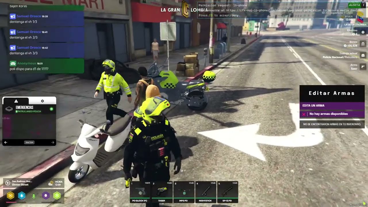 Jugando GTA V POLICIA DE COLOMBIA/ROLEPLAY