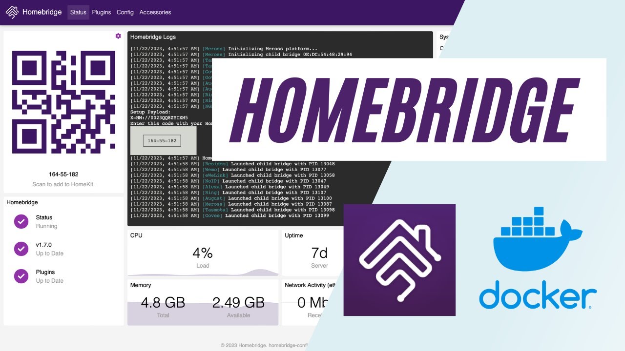 Homebridge en Docker: Integra CUALQUIER Dispositivo IOT con HOMEBRIDGE 🍏 (Instalación Sencilla)