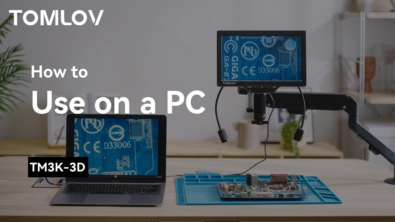 How to use a TM3K-3D Microscope on your computer
