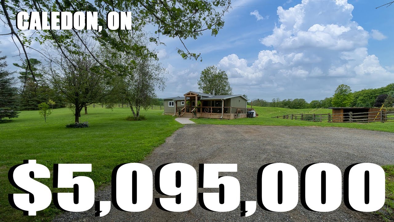 $5 MILLION FOR THIS ONE OF A KIND CALEDON PROPERTY!!! Spanning 81.7 acres CANADIAN FARM FOR SALE!!