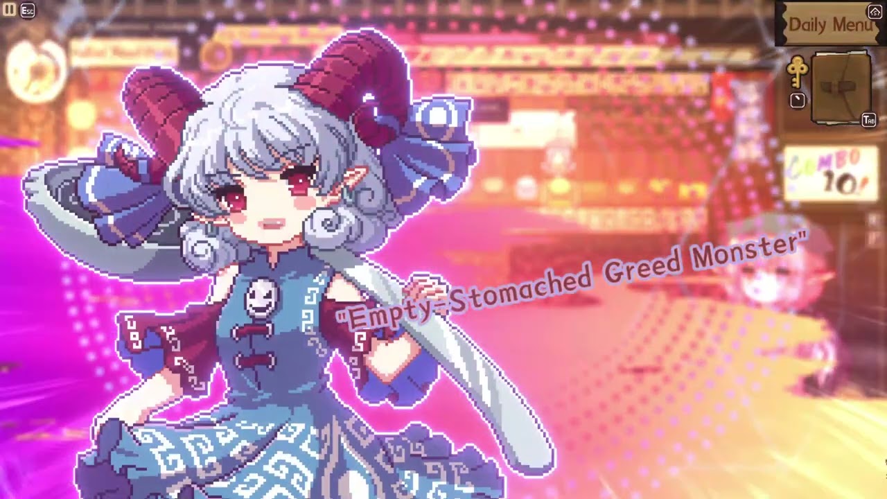 Touhou Mystia's Izakaya: DLC1 Boss Yuuma Toutetsu (English Gameplay)
