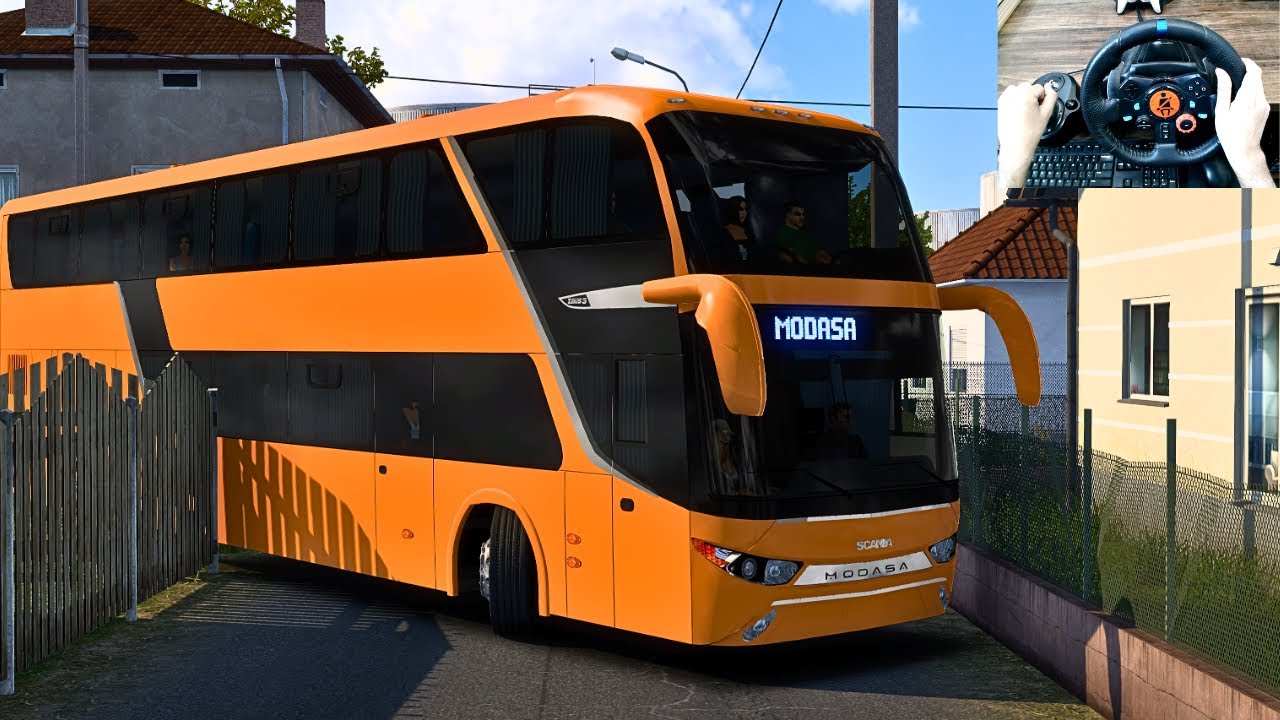Bus Simulator Smooth Bus Driving Through Bosnia Narrow Streets | #ets2 | Logitech G29 Steering Wheel