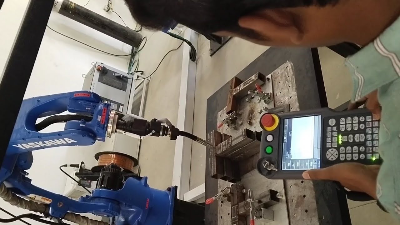 Programming and Welding done through YASKAWA Robot