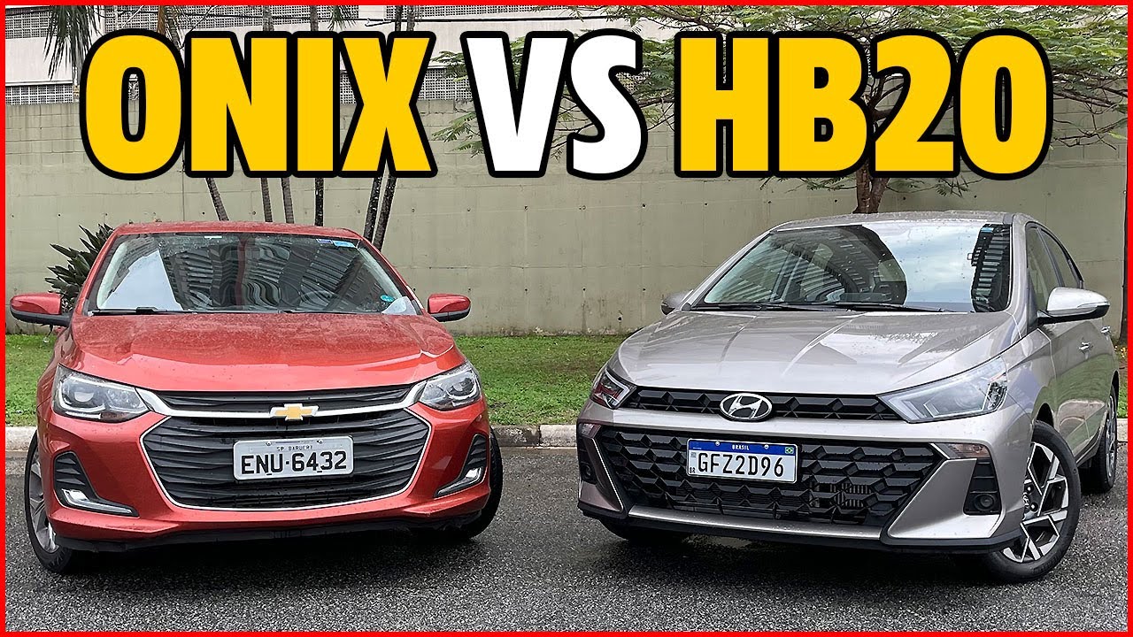 Comparativo: NOVO HB20 versus ONIX. Qual ANDA MAIS e BEBE MENOS? Qual é o MELHOR HATCH 1.0 TURBO?