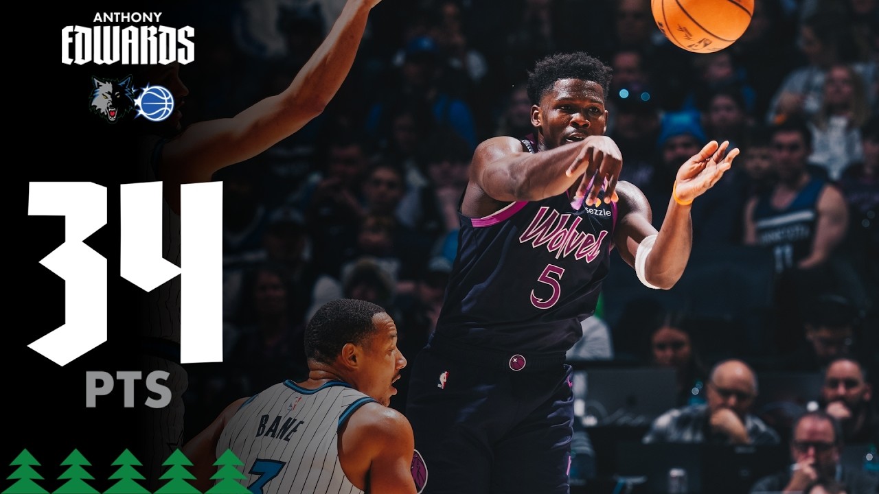 Anthony Edwards Scores 34 Points Against Orlando Magic | 03.07.26
