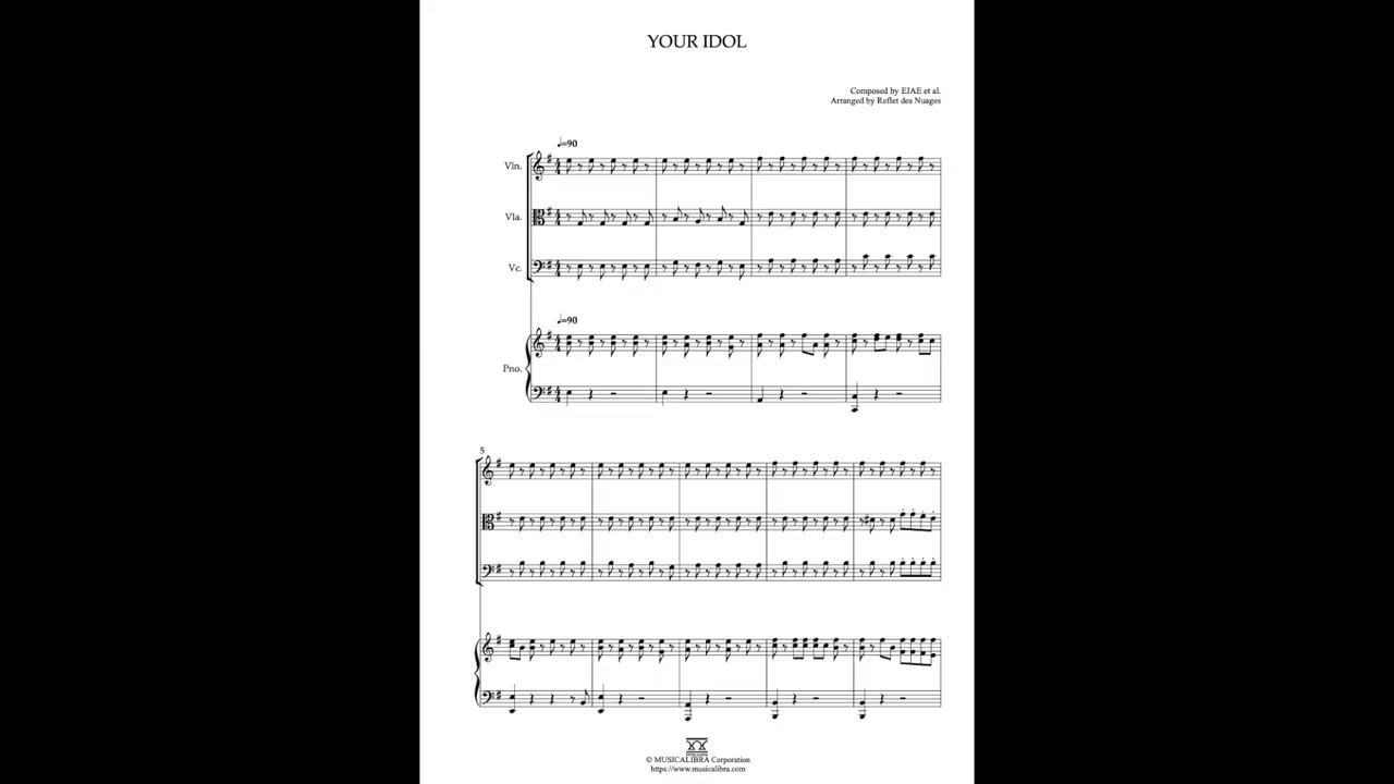 [MUSICALIBRA] Your Idol - Violin, Viola, Cello and Piano Quartet