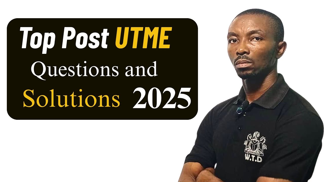 Top Nigerian Universities Post UTME Past Questions | Step-by-Step Solutions