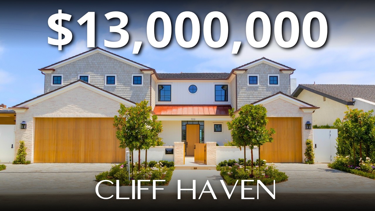 Touring a HILLSIDE MANSION in Newport Beach with PANORAMIC Harbor & Ocean VIEWS