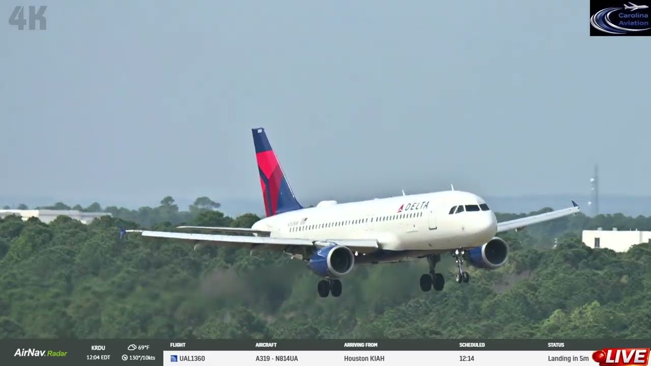 🔴LIVE 4K PLANE SPOTTING FROM: RDU RALEIGH DURHAM INT🔴