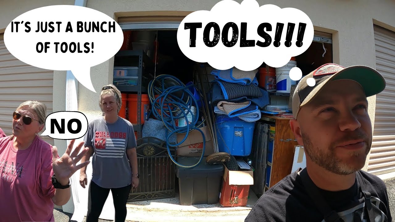 10' x 20' Unit Full of Man Stuff /Tools Won At Auction For $430.