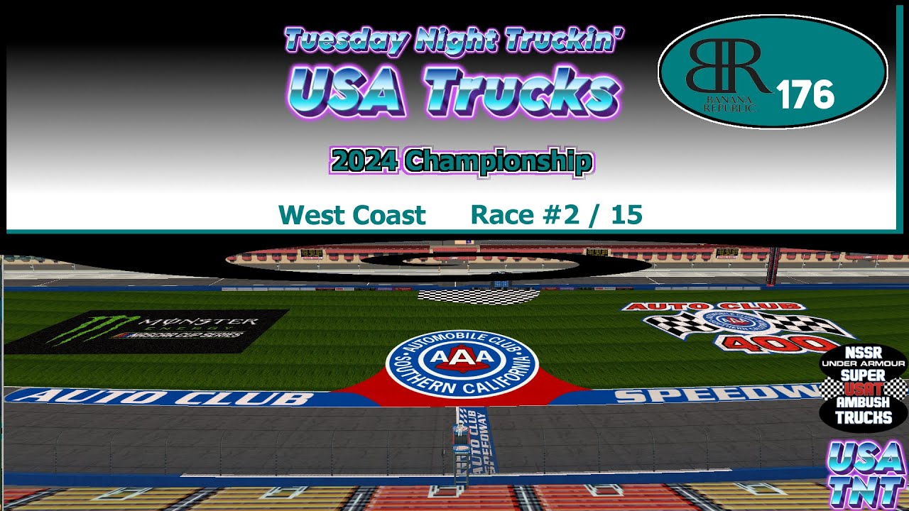 [ USA Trucks West ] BR 176 @ Fontana Motor Speedway West Race 2 of 15 [ NSSR Offline NR2003 ]