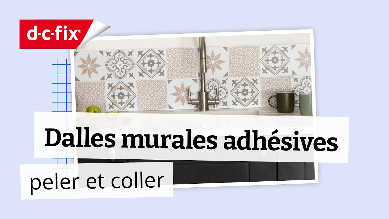 Comment poser les dalles murales adh&eacute;sives d-c-fix | Facile, rapide et &eacute;conomique