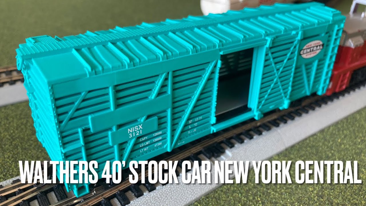 Unboxing & Review: Walthers Trainline: 40&rsquo; Stock Car, New York Central: HO 🐄