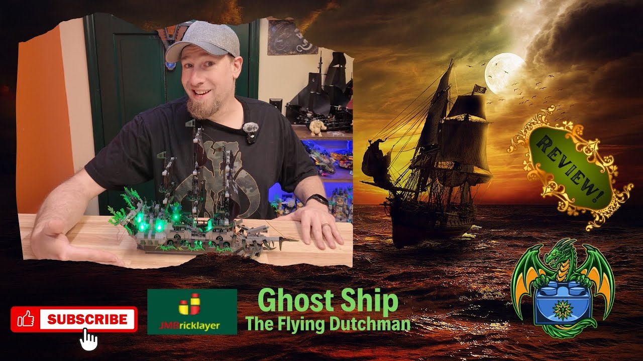 JMBricklayer Ghost Ship The Flying Dutchman Review! Set 40001 - 1100 pcs