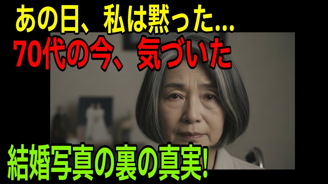 結婚式の写真に写らなかった真実｜70代の母が娘に伝えた最後の選択【家族ドラマ】