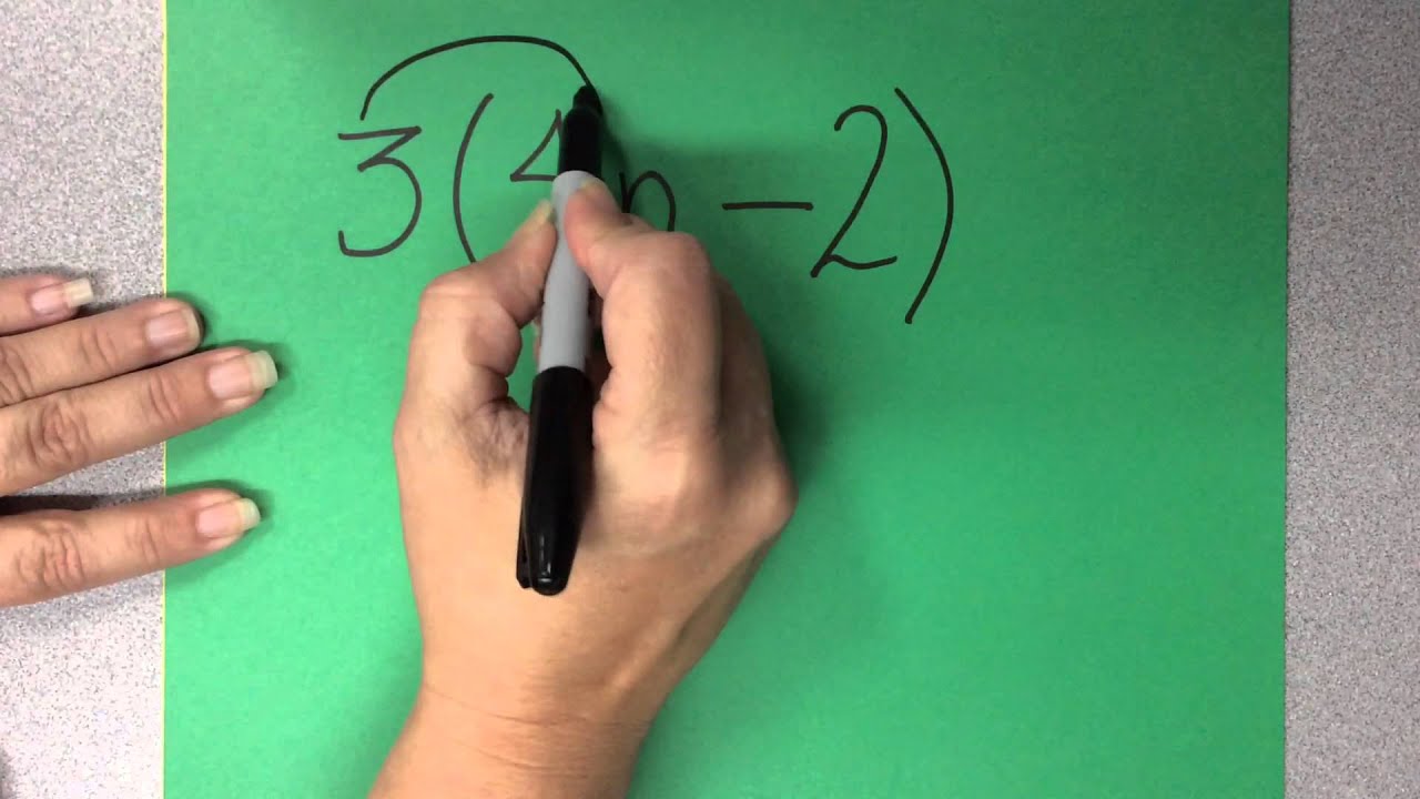 Distributive property with variables