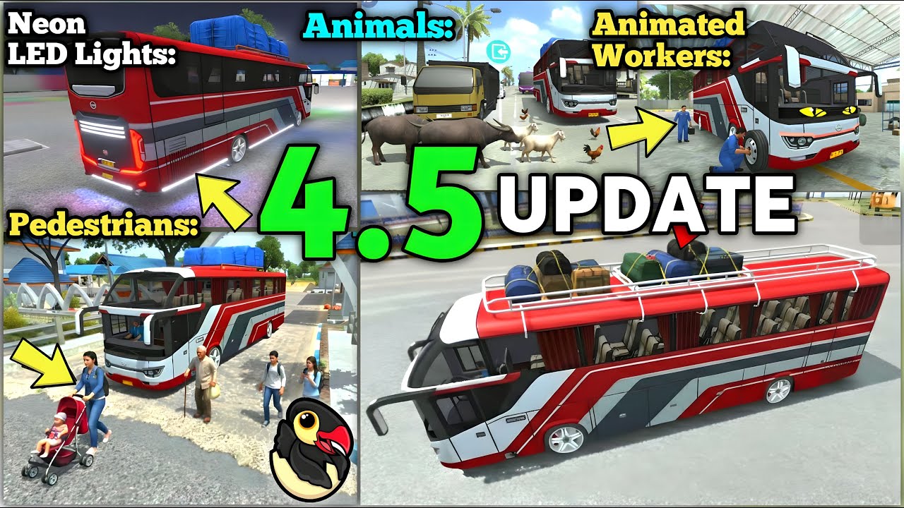 🚚ОБНОВЛЕНИЕ BUSSID 4.5 - Maleo анонсировал 15 новых функций для Bus Simulator Indonesia