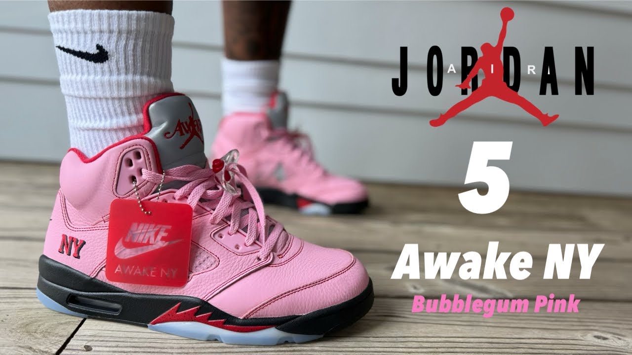 AWAKE NY AIR JORDAN 5 “BUBBLEGUM PINK” REVIEW! VERY LIMITED 1/7000