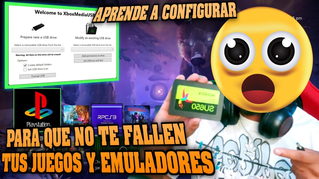 APRENDE A CONFIGURAR TU USB O DISCO SDD , HDD Si no tus EMUS no Sirven