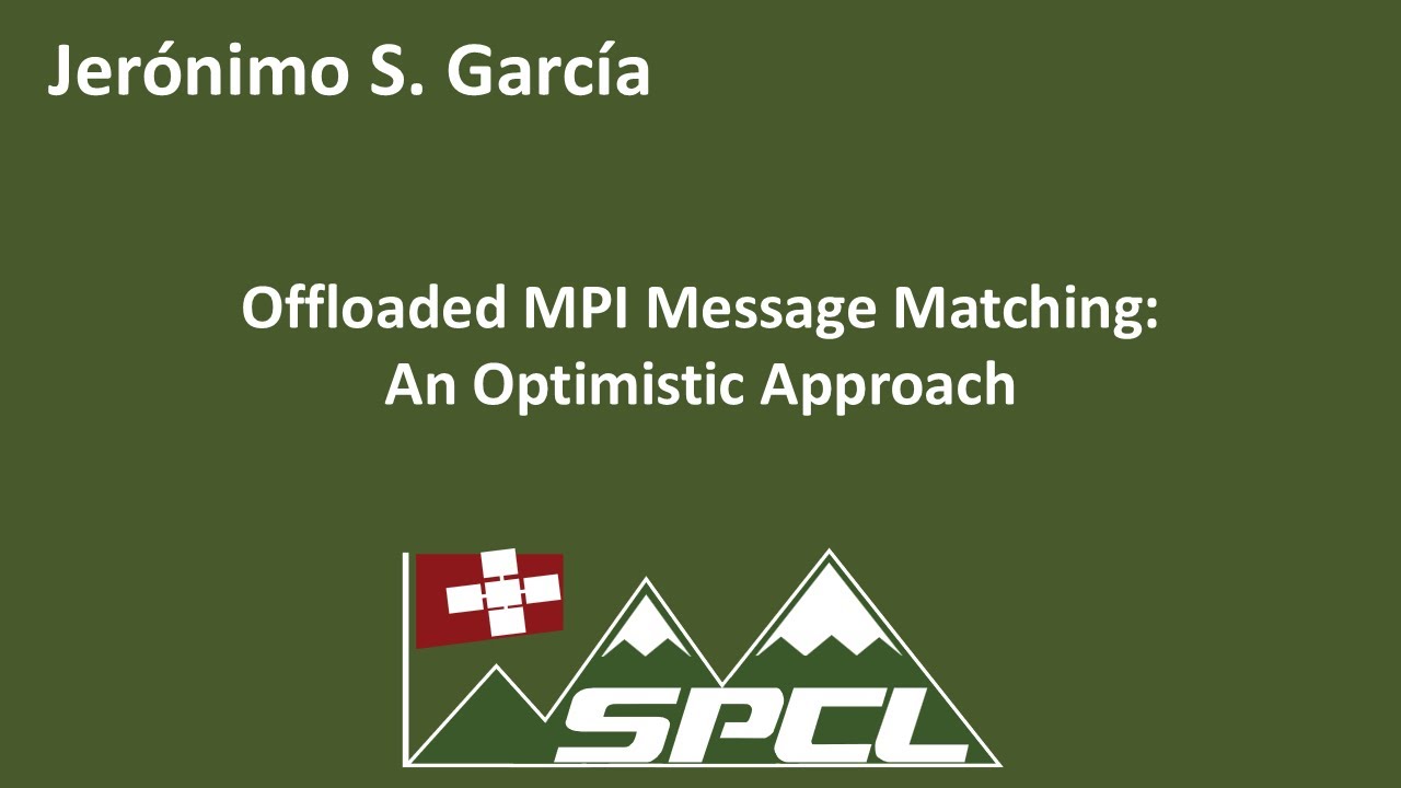 Offloaded MPI Message Matching: An Optimistic Approach