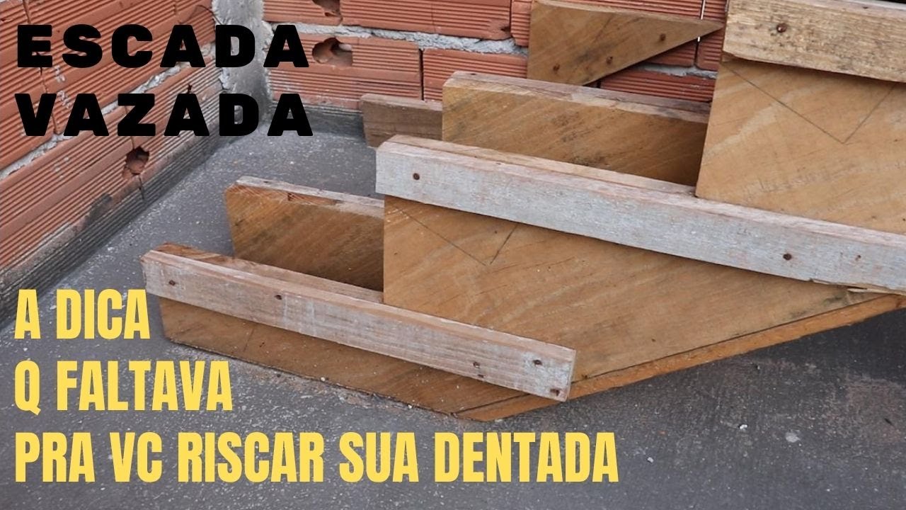 Escada Vazada #gabarito pra riscar a dentada