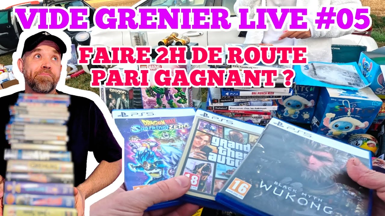 Faire 2h de route pour trouver des Pépites ! Vide Grenier Live #05