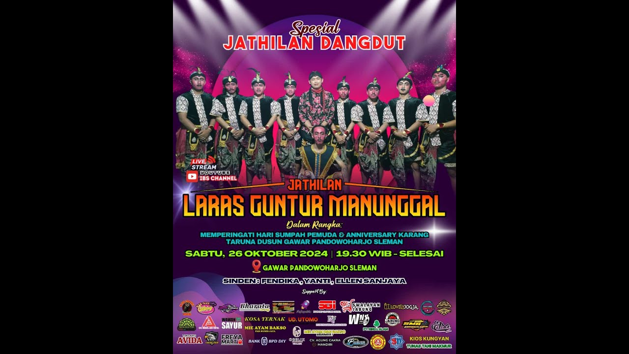 Jathilan Dangdut   LARAS GUNTUR MANUNGGAL Dalam Rangka  Anniversary Karang Taruna Dusun Gawar Sleman