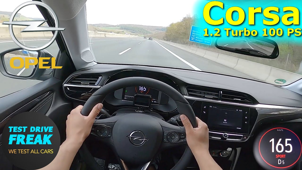 2023 Opel Corsa 1.2 DI Turbo 100 PS TOP SPEED AUTOBAHN DRIVE POV
