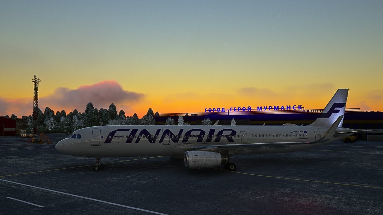 NIEVE EN MFS2020 // Oulu (EFOU) → Murmansk (ULMM) → Harstad// Fenix A321 SL