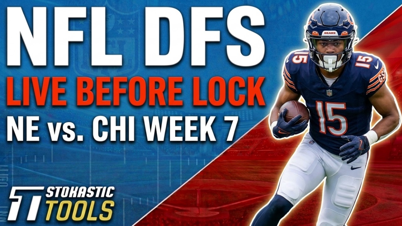 NFL DFS Showdown Live Before Lock | Patriots-Bears TNF Week 7 DFS Picks