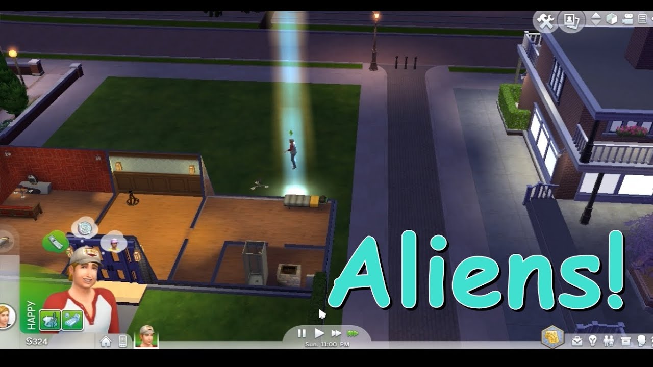 Lets Play - Sims 4 / #6 - Abducted By Aliens! (Binaural Close-up Whispering)