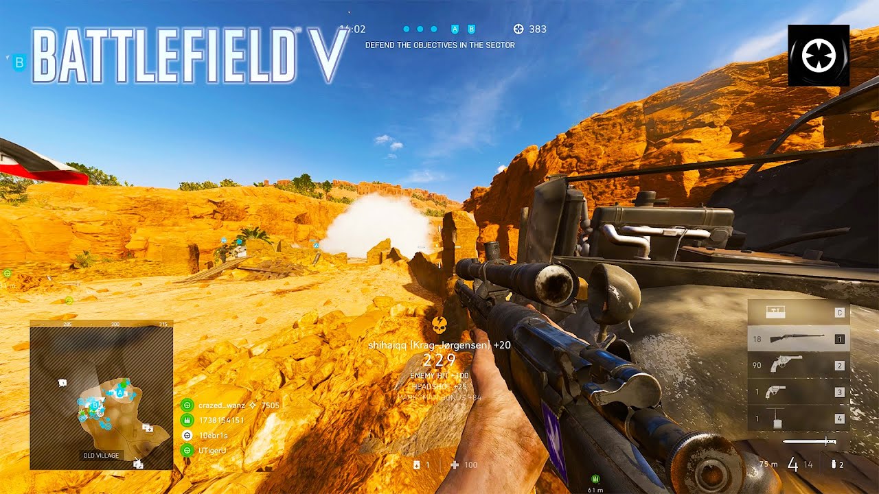 Battlefield 5: Defending Al Marj Encampment Gameplay (No Commentary)
