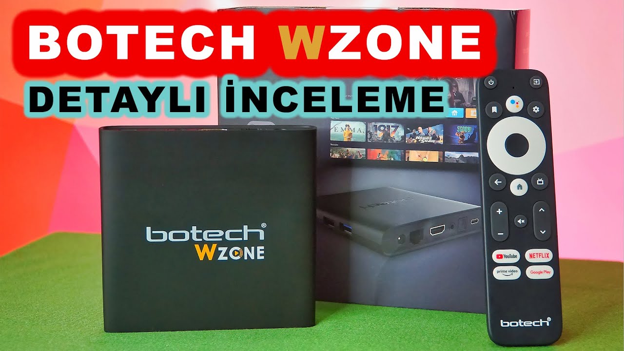 Botech WZONE Detaylı İnceleme - 4K Netflix/Prime Lisanslı Android 10 TV Kutusu