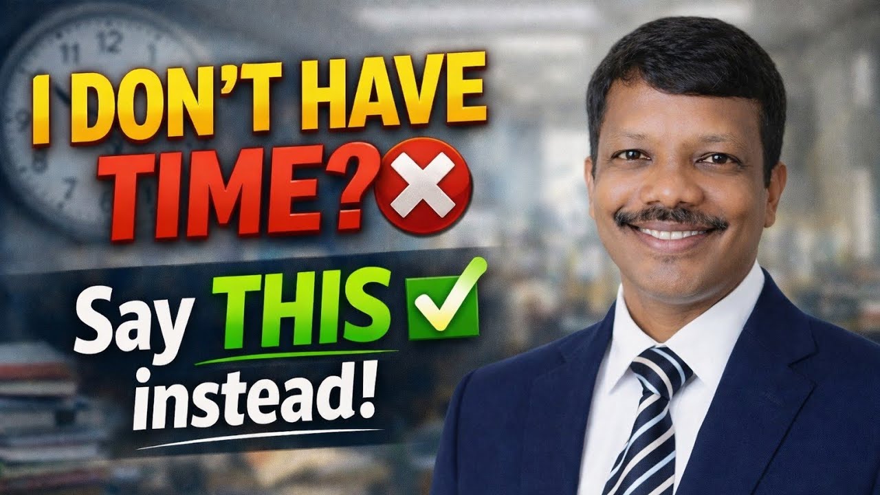 🚩 தினமும் பேசும் இங்கிலிஷ் | எதற்கு நேரமில்லை? | I don't have time to + | @talkenglishways #english