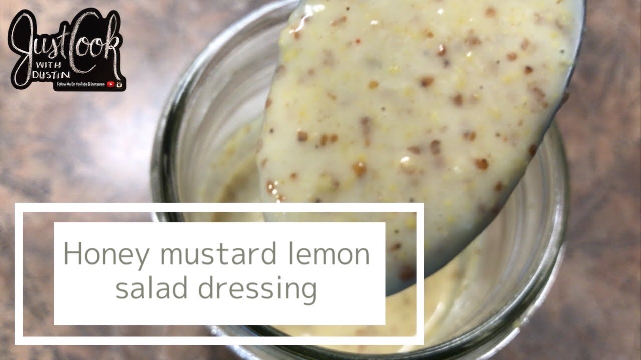 Lemon Honey Mustard Salad Dressing - Lemon Vinaigrette - #salad #Dressing #SaladDressing